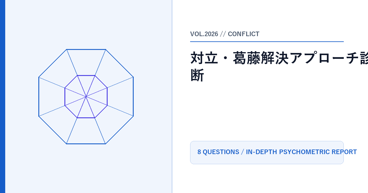 対立・葛藤解決アプローチ診断