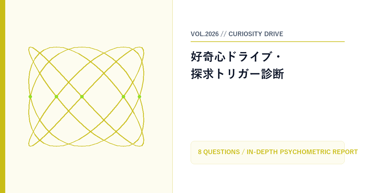 好奇心ドライブ・探求トリガー診断