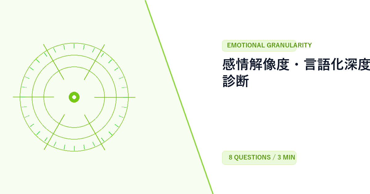 感情解像度・言語化深度タイプ診断