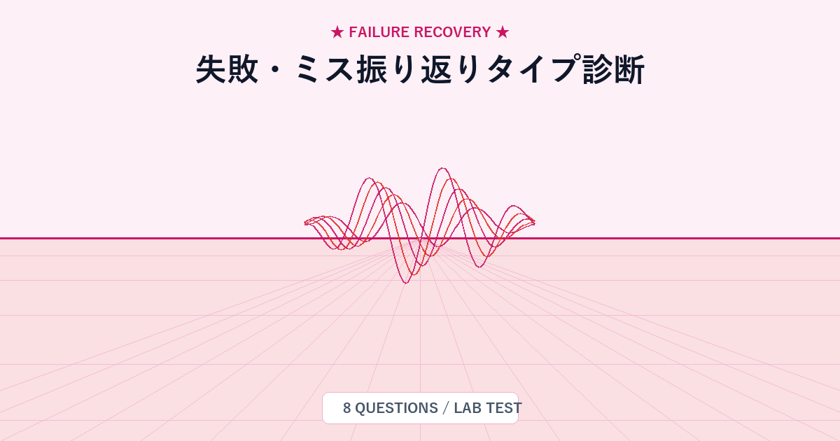 失敗・ミス振り返りタイプ診断
