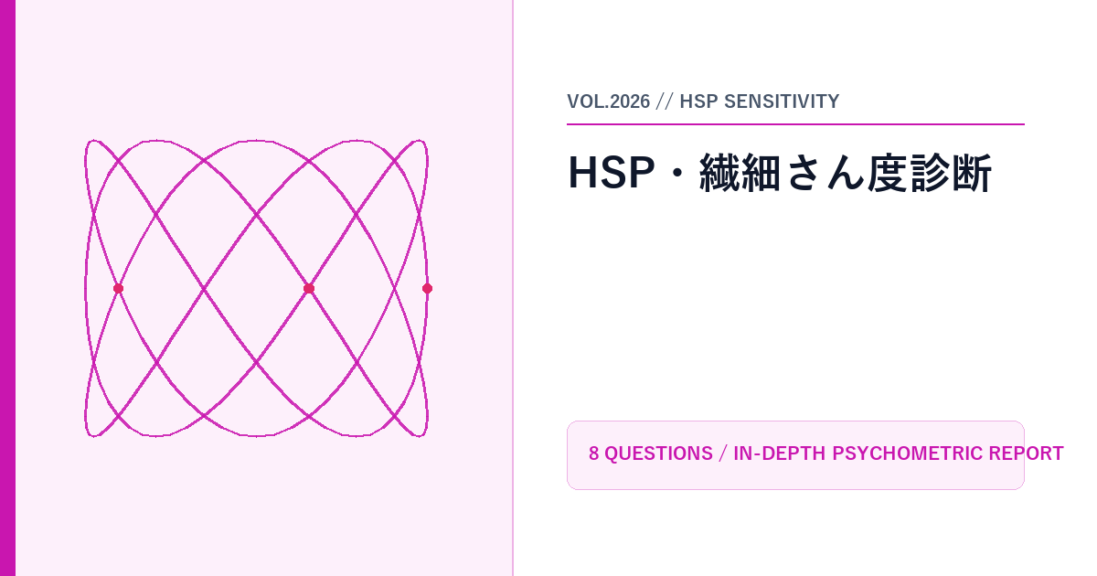HSP・繊細さん度診断