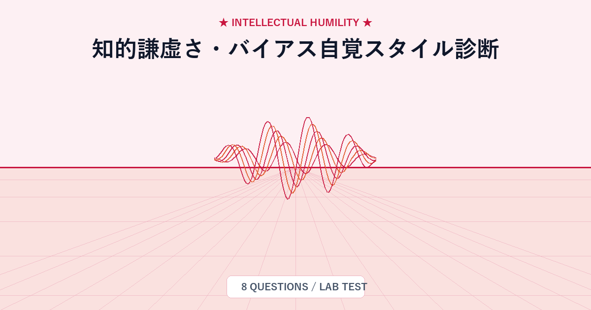 知的謙虚さ・バイアス自覚スタイル診断