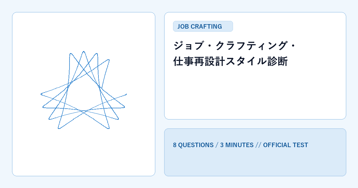 ジョブ・クラフティング・仕事再設計スタイル診断