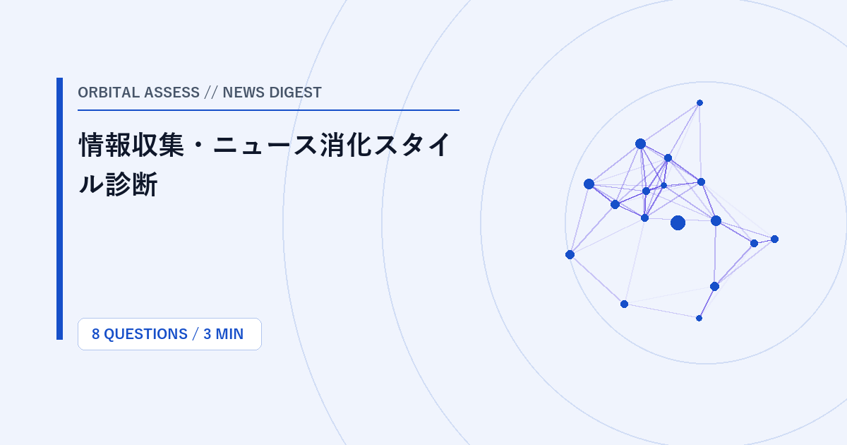 情報収集・ニュース消化スタイル診断