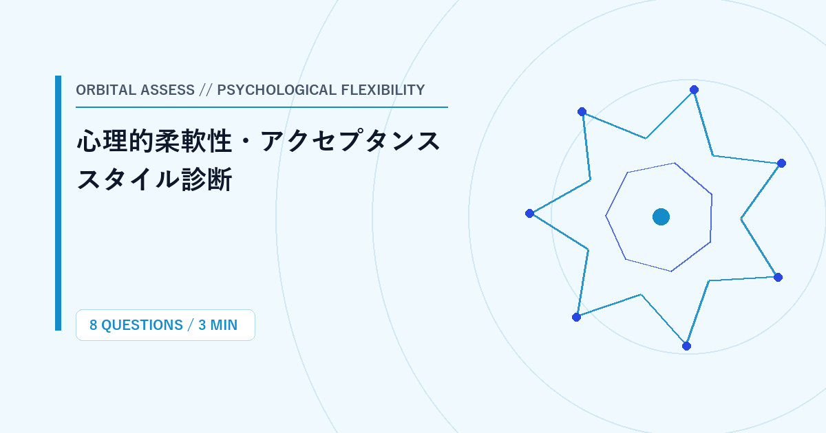 心理的柔軟性・アクセプタンススタイル診断