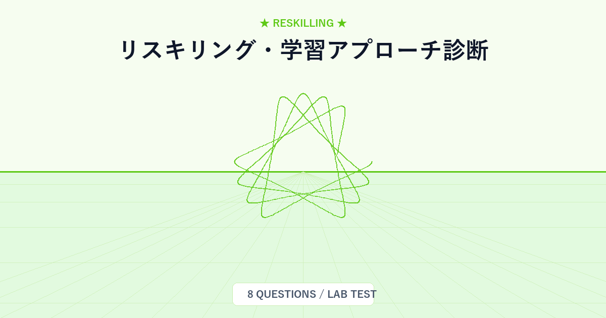 リスキリング・学習アプローチ診断